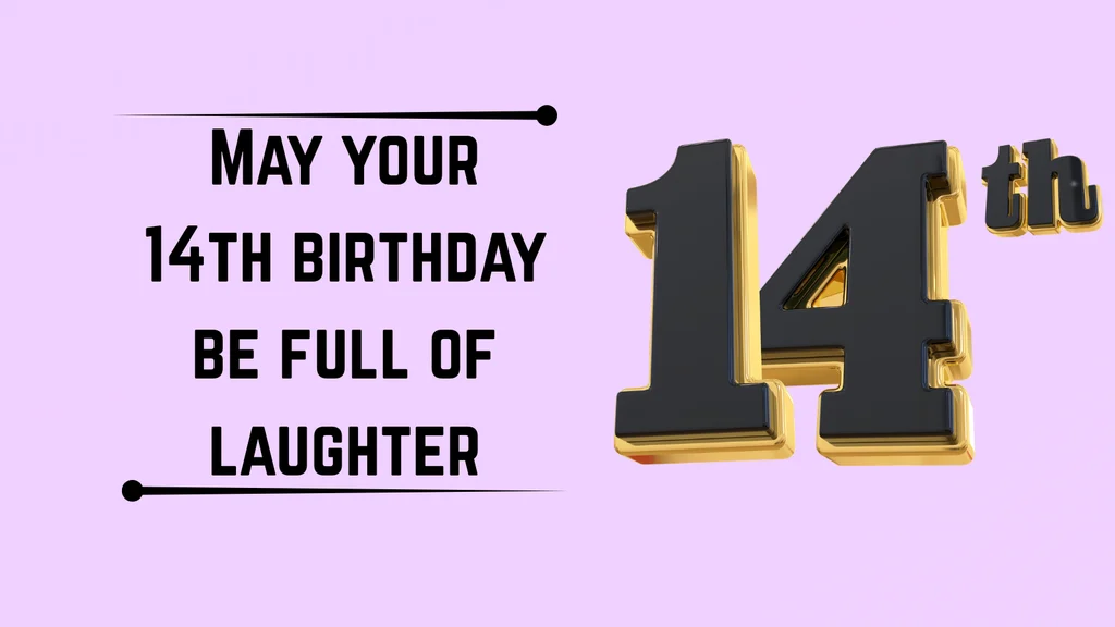 Cute 14th Birthday Wishes for Girls