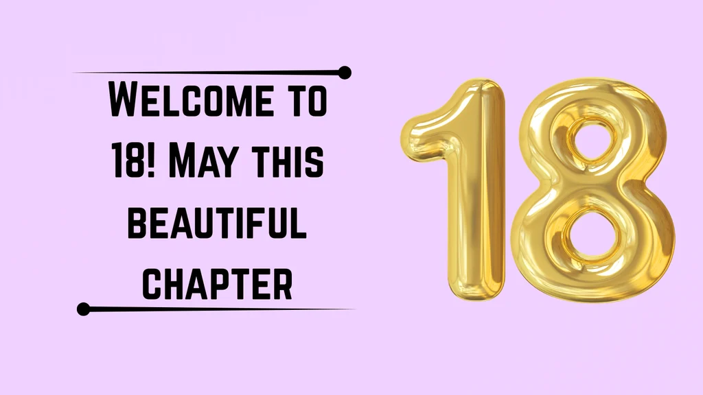 Cute 18th Birthday Wishes for Girls